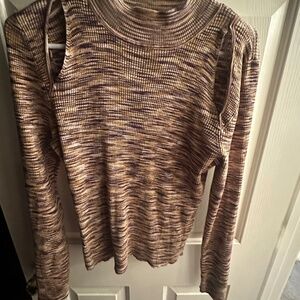 Retro XL Gilded Intent Cut Out Shoulder Top